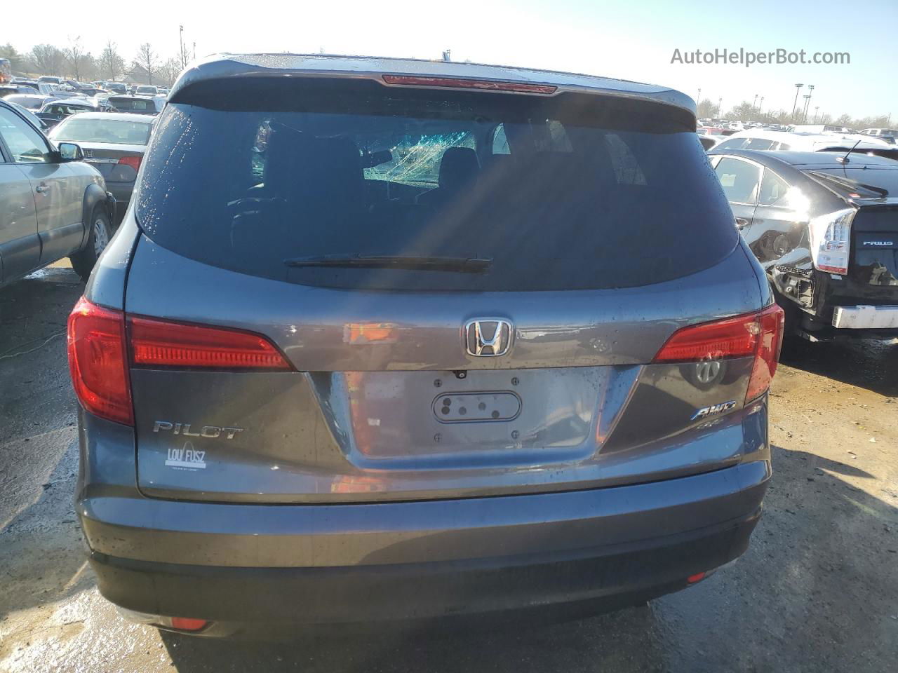 2016 Honda Pilot Exl Серый vin: 5FNYF6H80GB008402