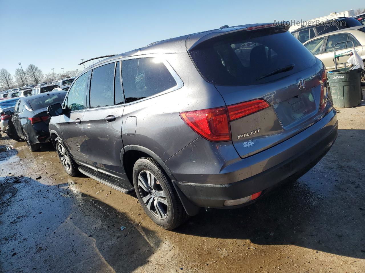 2016 Honda Pilot Exl Gray vin: 5FNYF6H80GB008402