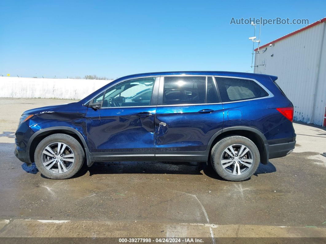 2016 Honda Pilot Ex-l Синий vin: 5FNYF6H80GB018492