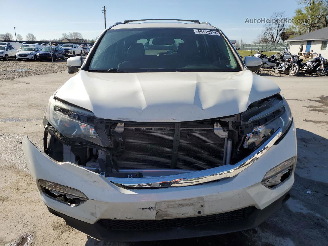 2016 Honda Pilot Exl White vin: 5FNYF6H80GB027791