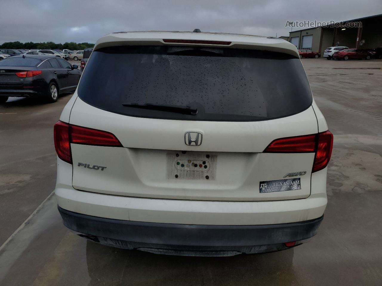 2016 Honda Pilot Exl White vin: 5FNYF6H80GB040797