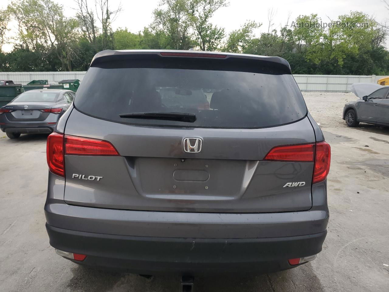 2016 Honda Pilot Exl Gray vin: 5FNYF6H81GB008389