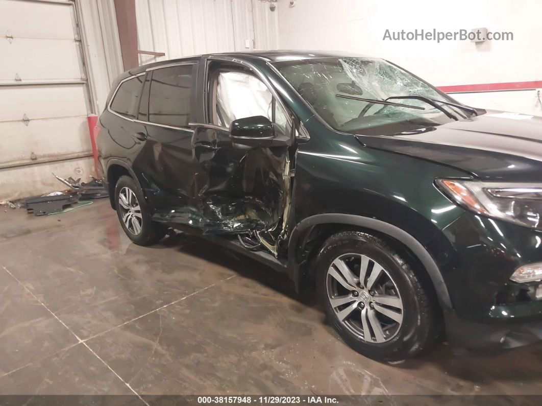 2016 Honda Pilot Ex-l Green vin: 5FNYF6H82GB076538