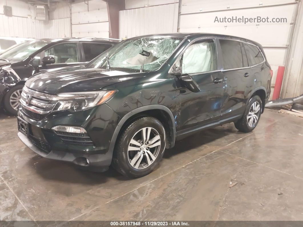 2016 Honda Pilot Ex-l Зеленый vin: 5FNYF6H82GB076538