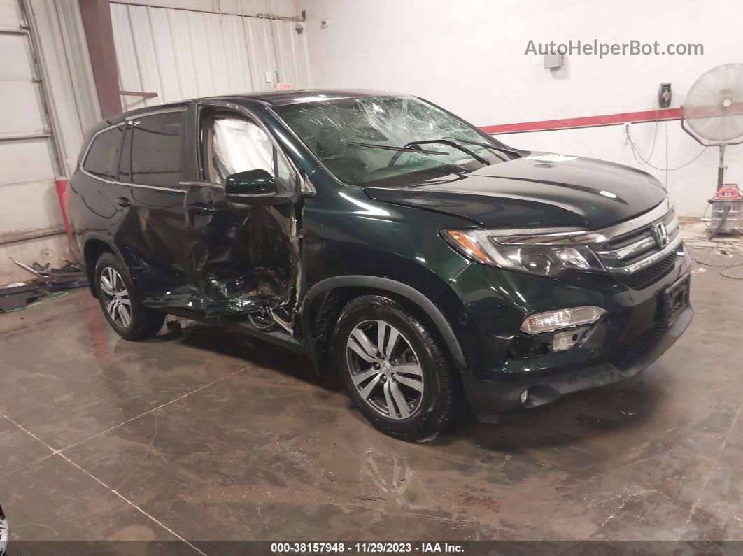 2016 Honda Pilot Ex-l Зеленый vin: 5FNYF6H82GB076538