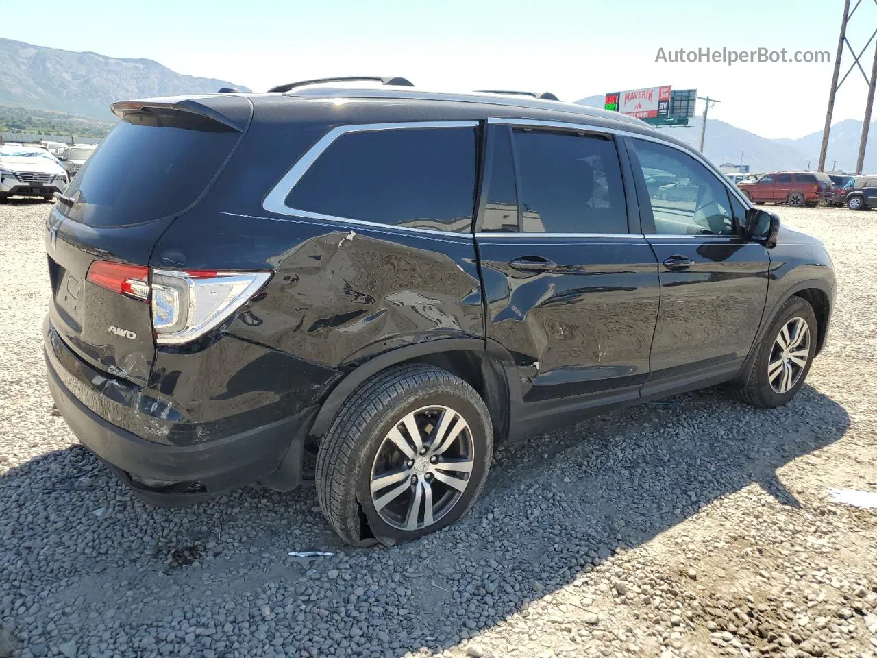 2016 Honda Pilot Exl Black vin: 5FNYF6H83GB004196