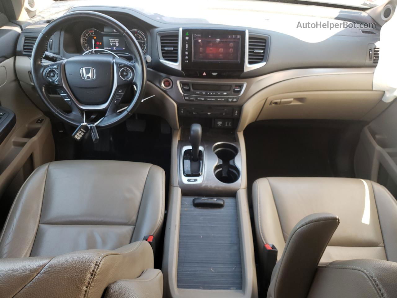 2016 Honda Pilot Exl Темно-бордовый vin: 5FNYF6H85GB119303