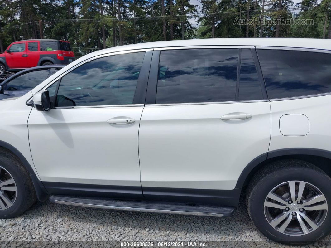 2017 Honda Pilot Ex-l Белый vin: 5FNYF6H85HB066314