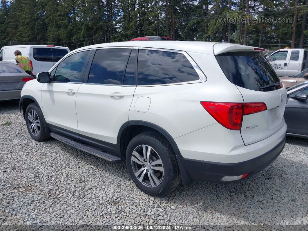 2017 Honda Pilot Ex-l White vin: 5FNYF6H85HB066314