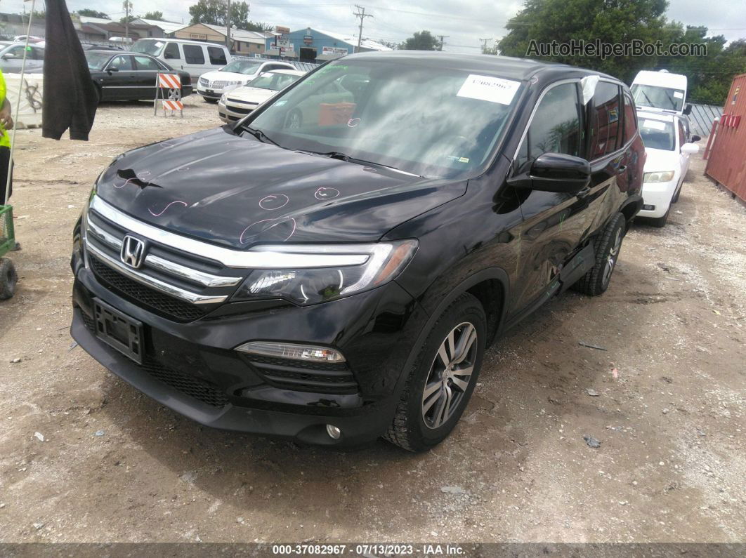 2017 Honda Pilot Ex-l Черный vin: 5FNYF6H85HB070251