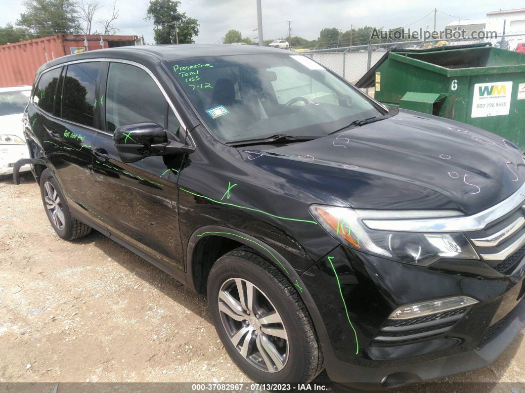 2017 Honda Pilot Ex-l Black vin: 5FNYF6H85HB070251