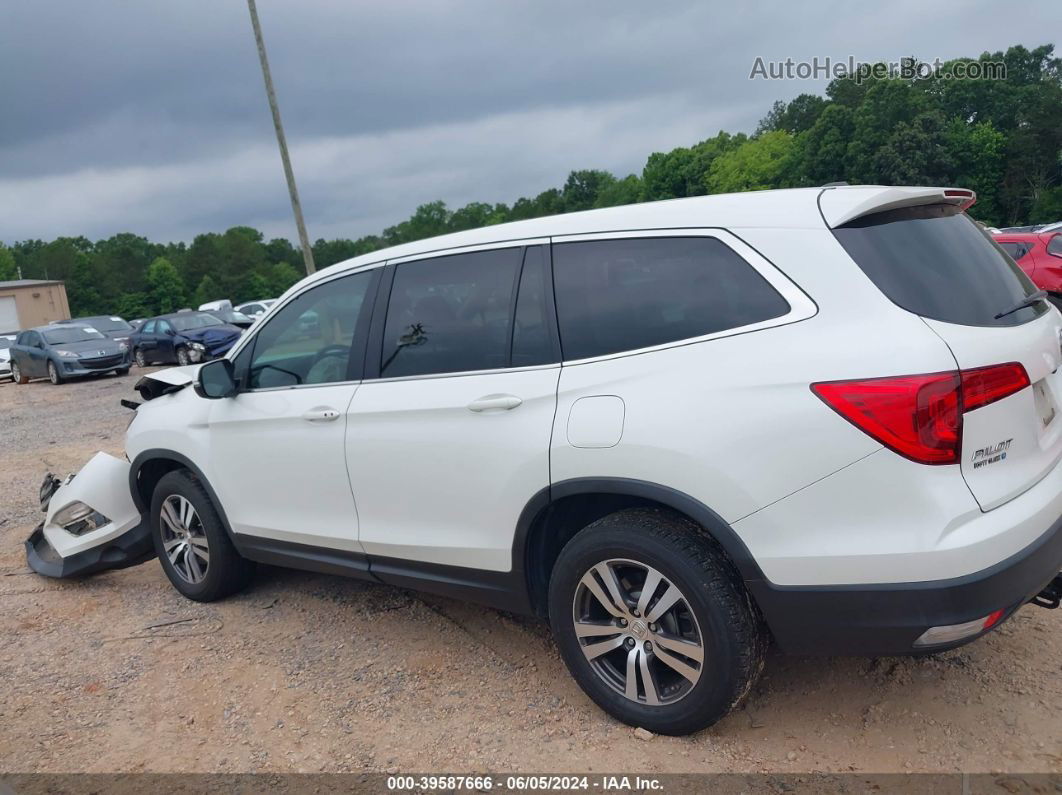 2016 Honda Pilot Ex-l White vin: 5FNYF6H86GB119293