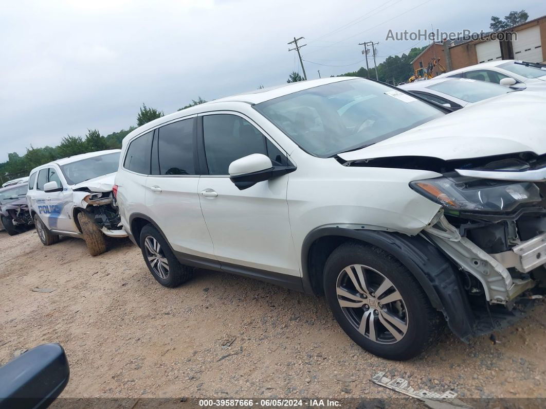 2016 Honda Pilot Ex-l White vin: 5FNYF6H86GB119293