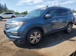 2016 Honda Pilot Exl Синий vin: 5FNYF6H87GB505379