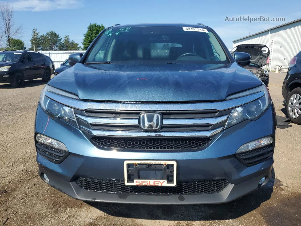 2016 Honda Pilot Exl Синий vin: 5FNYF6H87GB505379