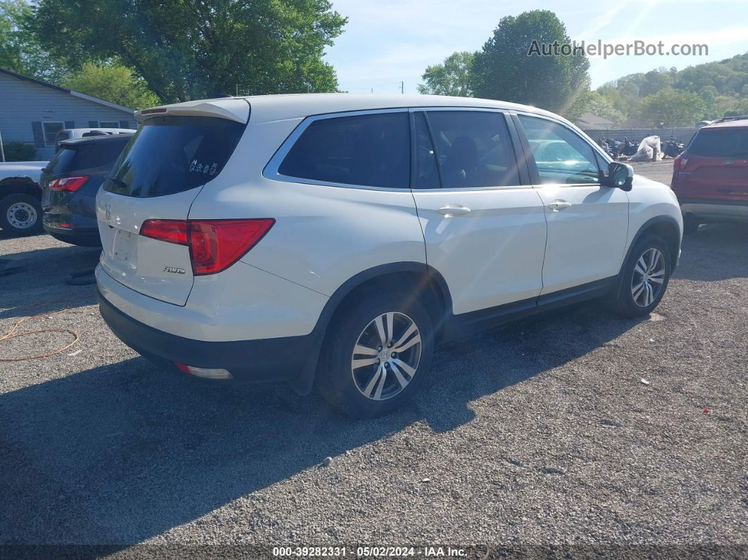 2017 Honda Pilot Ex-l Белый vin: 5FNYF6H87HB089433