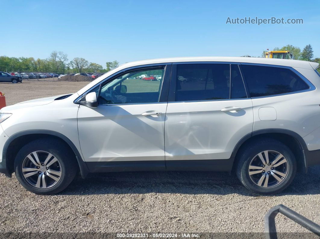 2017 Honda Pilot Ex-l White vin: 5FNYF6H87HB089433