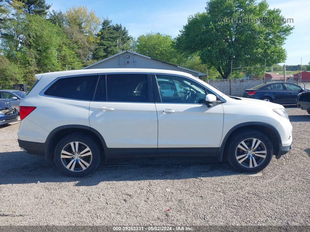 2017 Honda Pilot Ex-l White vin: 5FNYF6H87HB089433