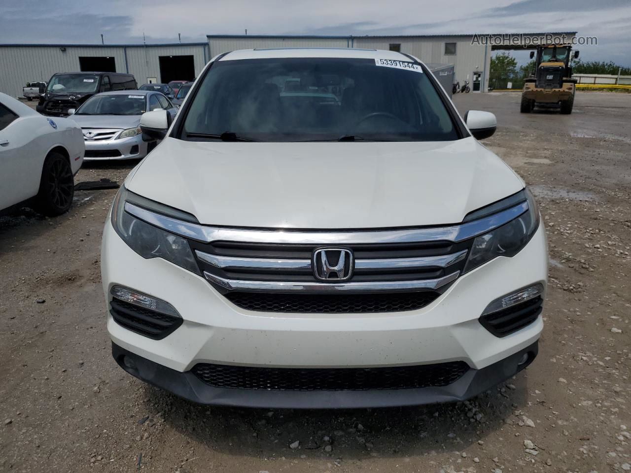 2017 Honda Pilot Exl White vin: 5FNYF6H89HB066140