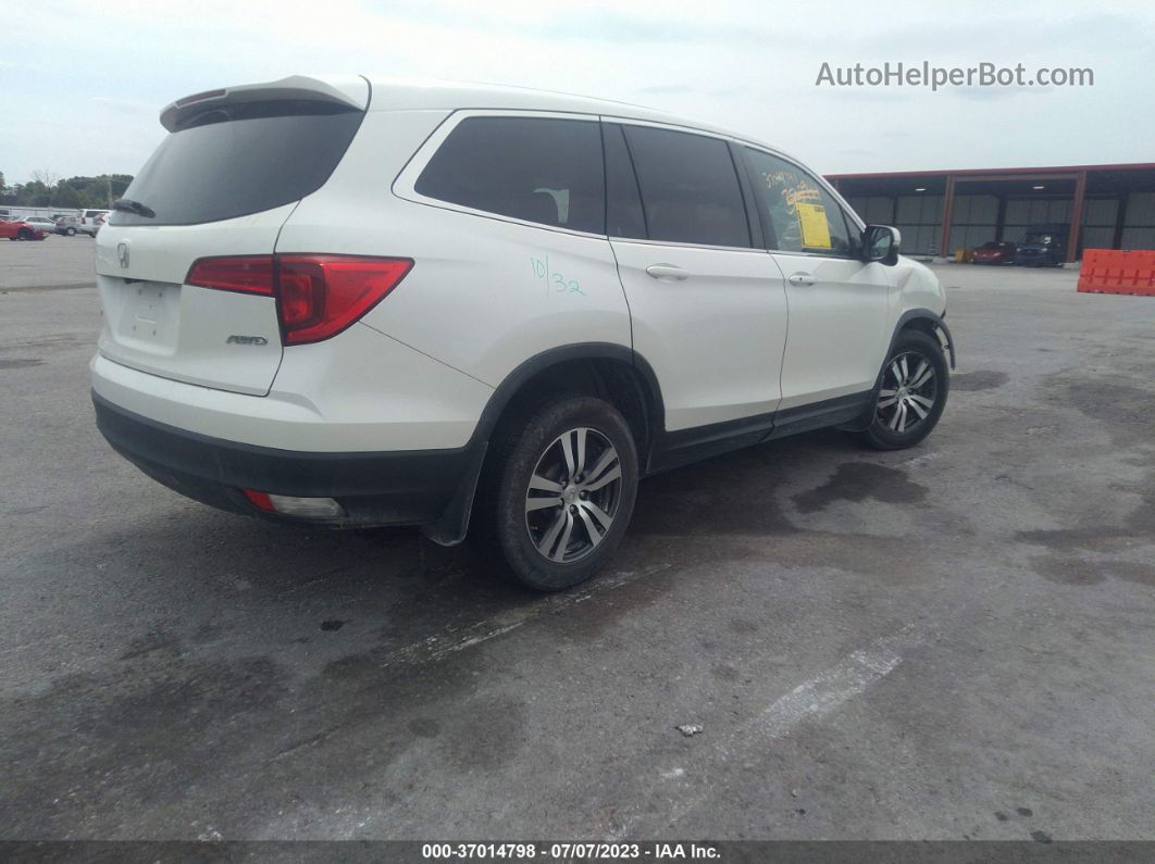 2017 Honda Pilot Ex-l White vin: 5FNYF6H89HB078398