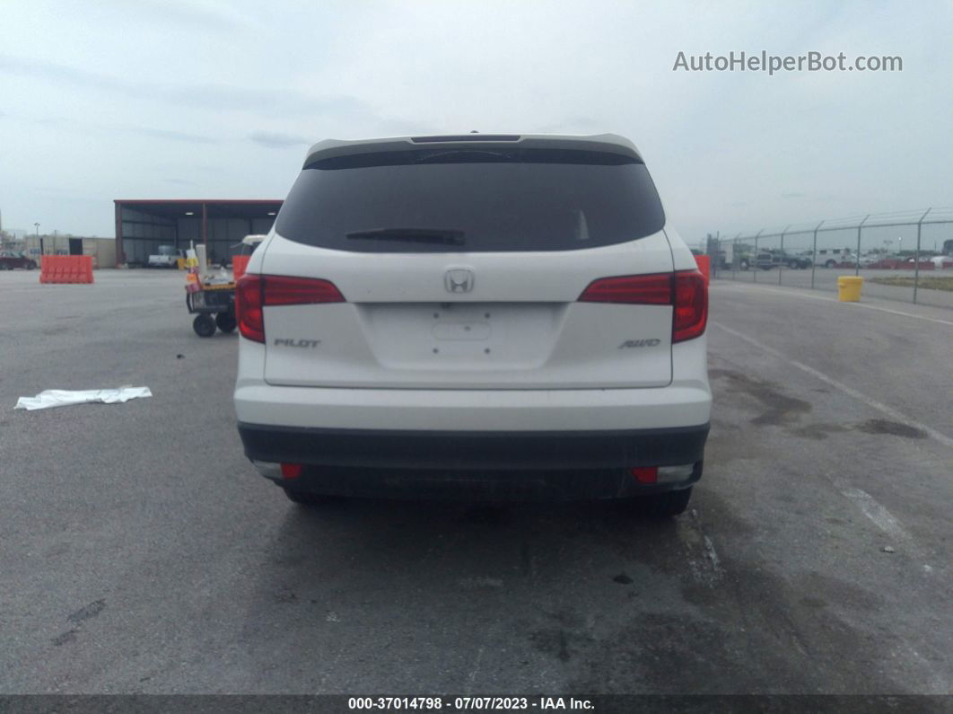 2017 Honda Pilot Ex-l White vin: 5FNYF6H89HB078398