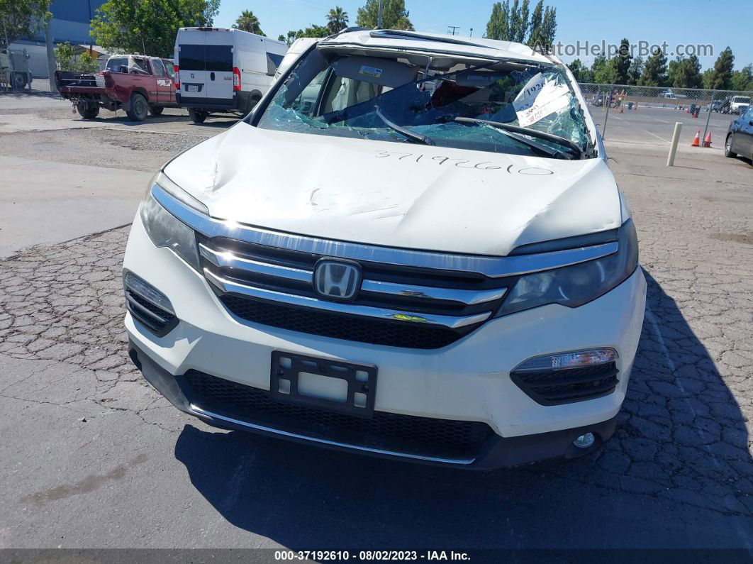 2016 Honda Pilot Touring White vin: 5FNYF6H90GB047774