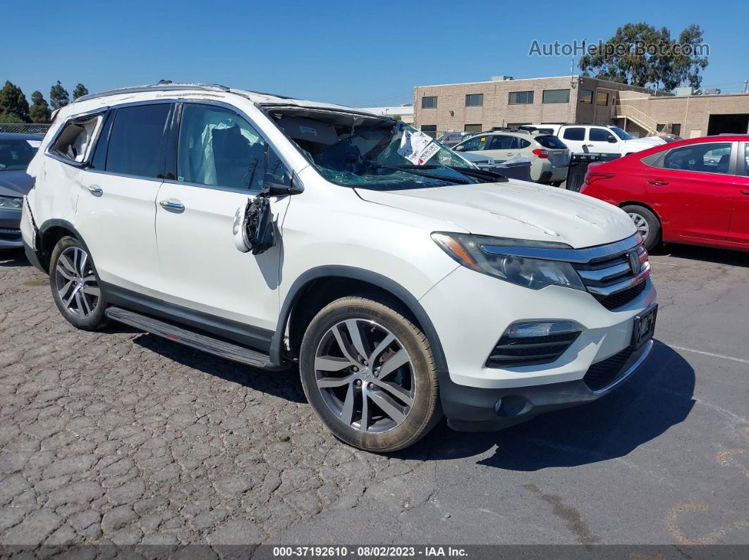 2016 Honda Pilot Touring White vin: 5FNYF6H90GB047774