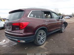 2017 Honda Pilot Touring Maroon vin: 5FNYF6H90HB014033