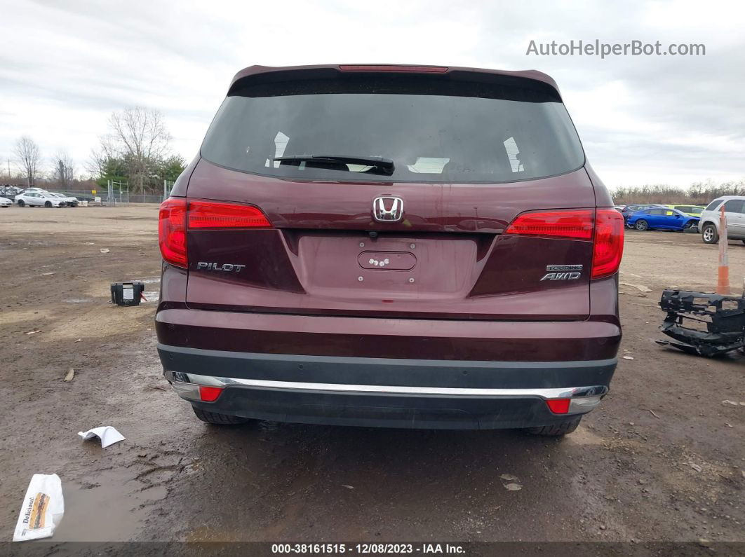 2017 Honda Pilot Touring Maroon vin: 5FNYF6H90HB014033