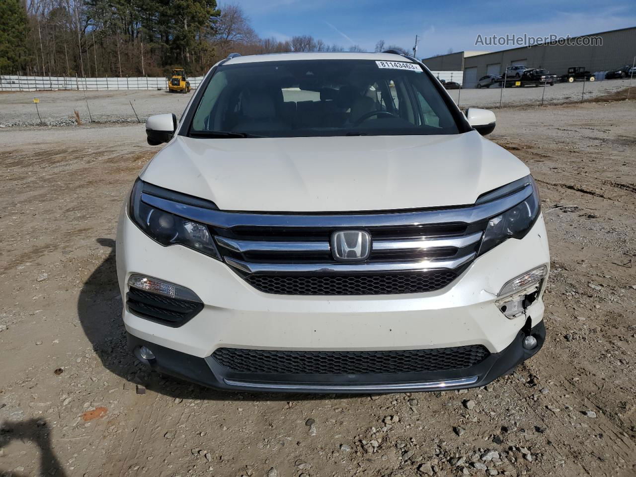 2016 Honda Pilot Touring White vin: 5FNYF6H91GB069895