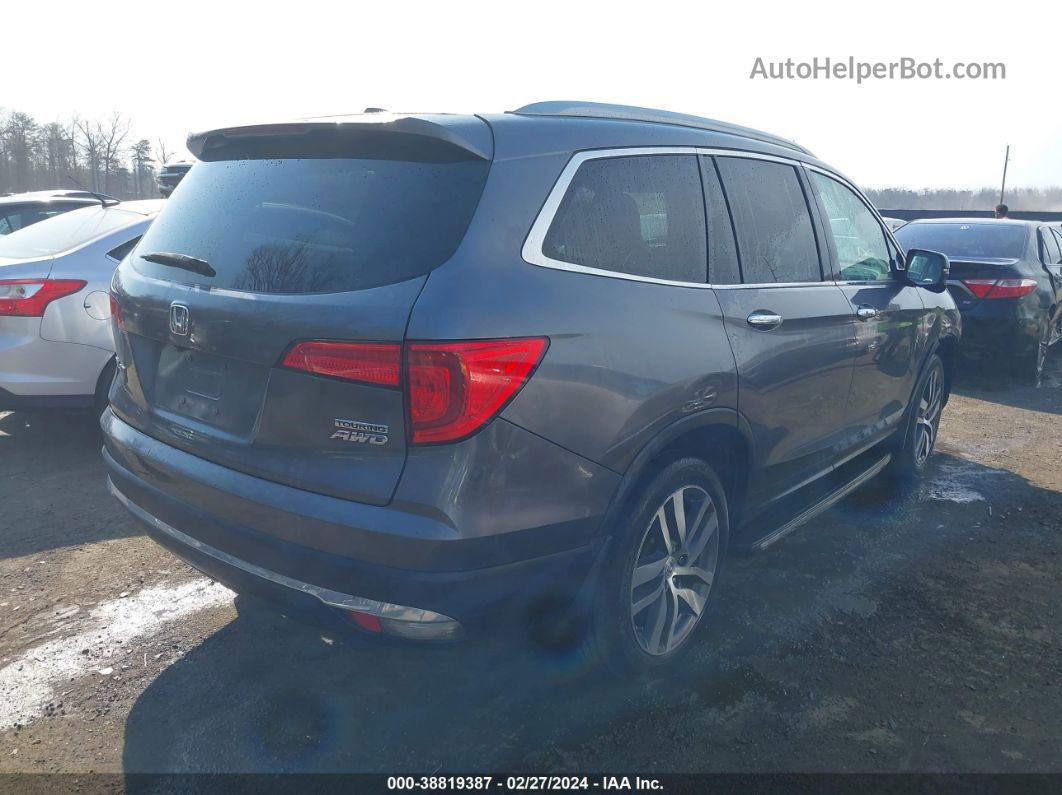 2016 Honda Pilot Touring Gray vin: 5FNYF6H92GB093896