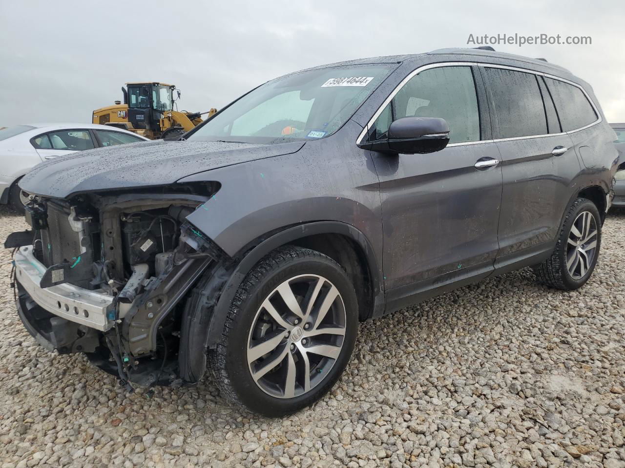 2017 Honda Pilot Touring Gray vin: 5FNYF6H92HB007360