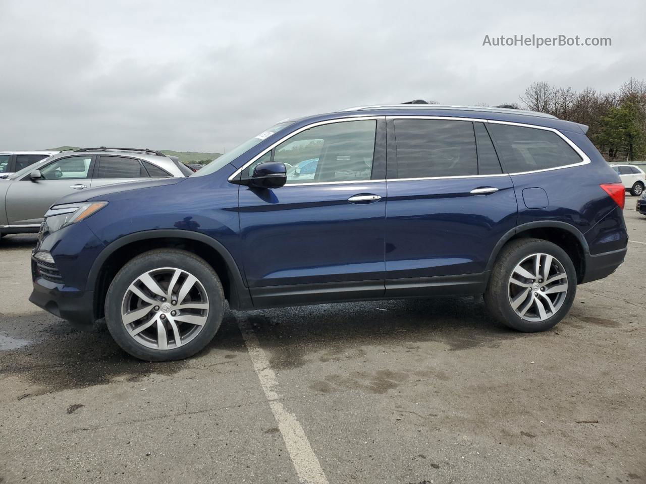 2016 Honda Pilot Touring Blue vin: 5FNYF6H93GB099268