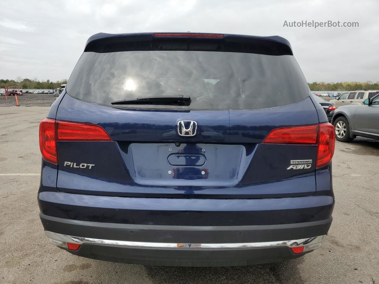 2016 Honda Pilot Touring Синий vin: 5FNYF6H93GB099268