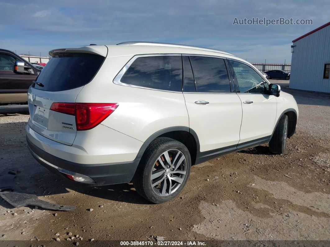 2017 Honda Pilot Touring White vin: 5FNYF6H93HB017282