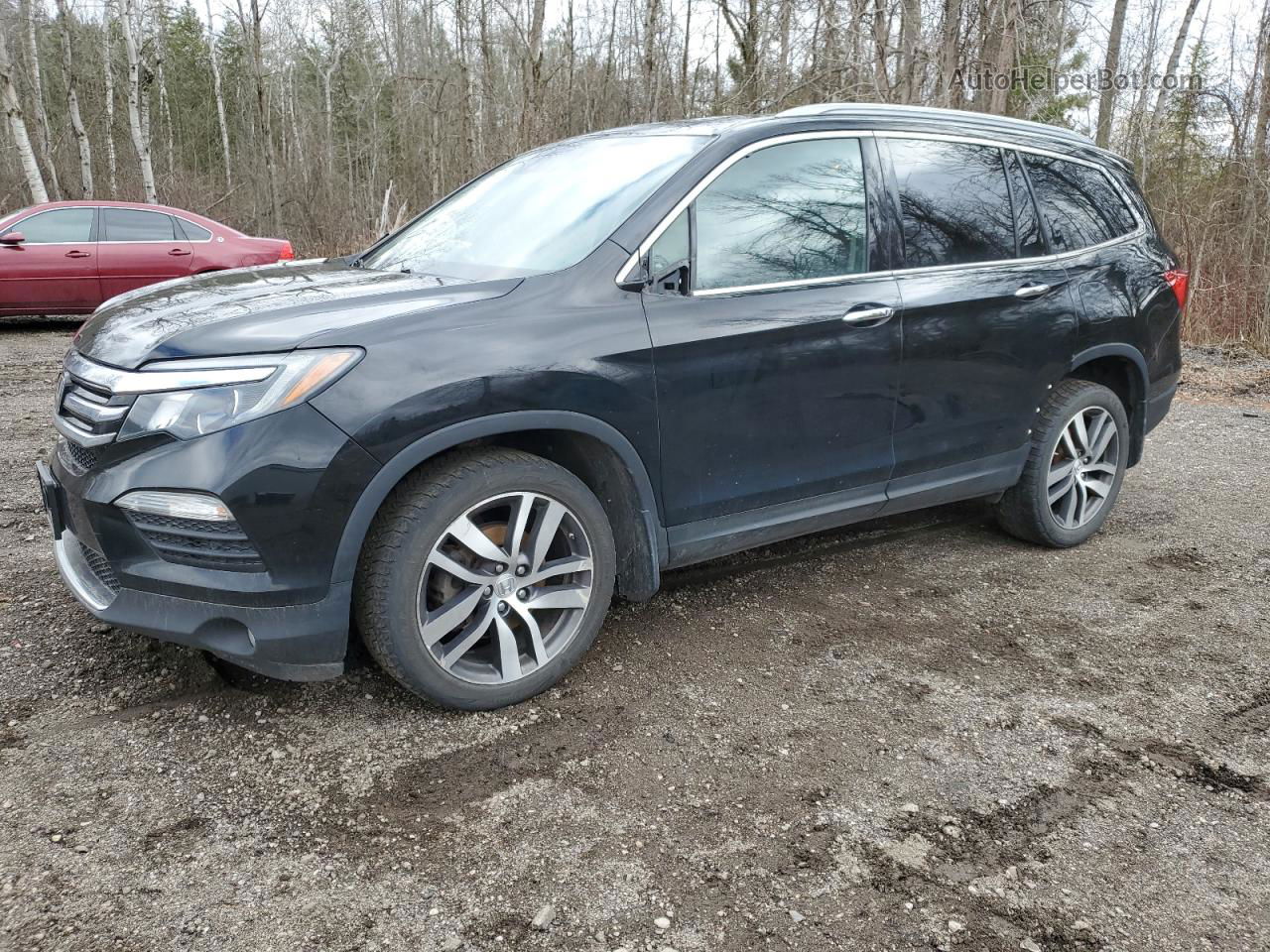 2017 Honda Pilot Touring Черный vin: 5FNYF6H93HB509360