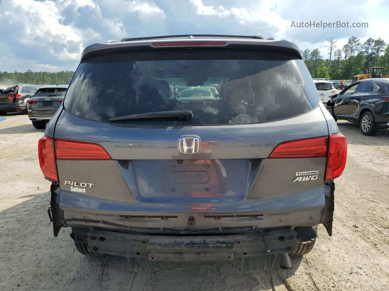 2016 Honda Pilot Touring Серый vin: 5FNYF6H94GB022862