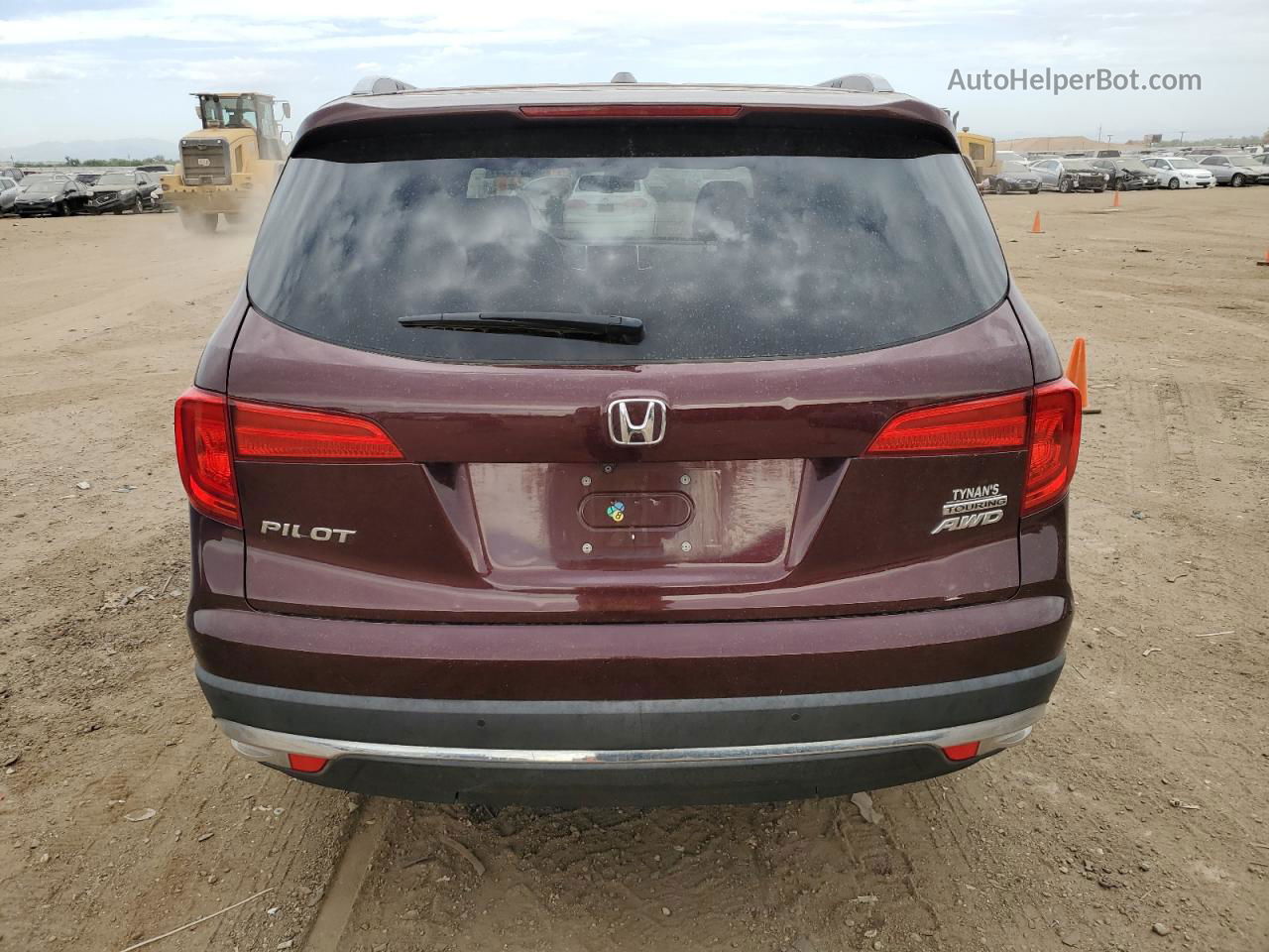 2016 Honda Pilot Touring Burgundy vin: 5FNYF6H94GB121889