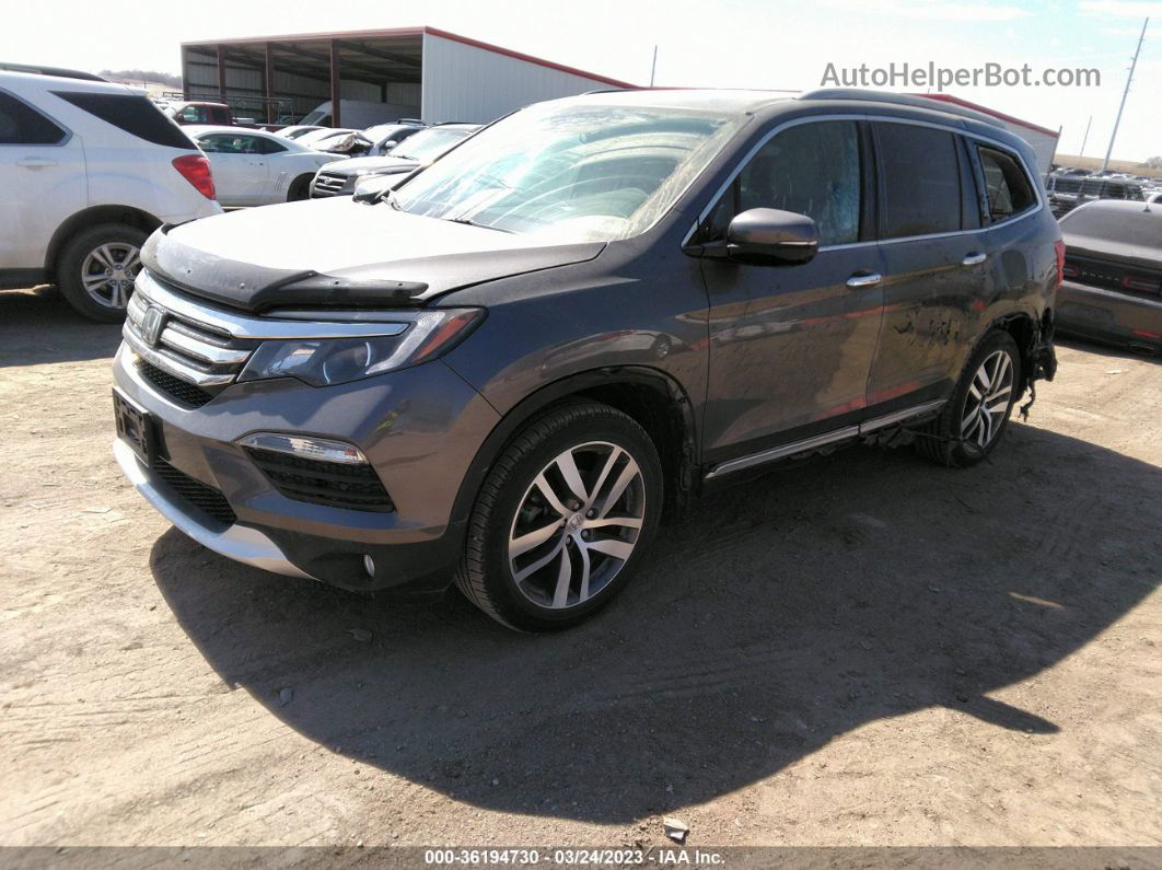 2016 Honda Pilot Touring Gray vin: 5FNYF6H95GB114501