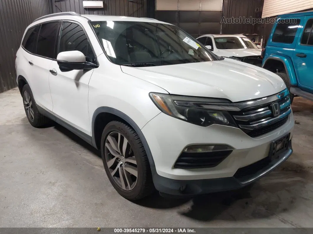 2016 Honda Pilot Touring White vin: 5FNYF6H96GB006307