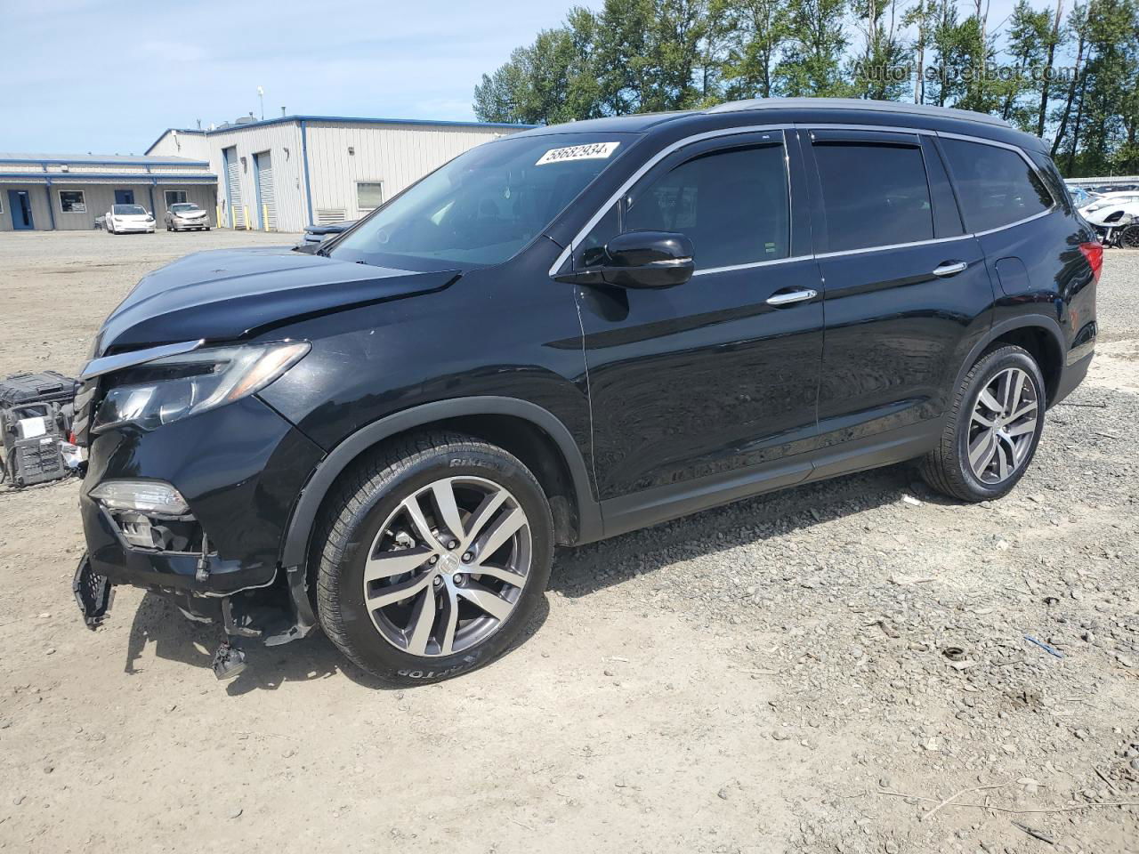 2017 Honda Pilot Touring Black vin: 5FNYF6H96HB062152