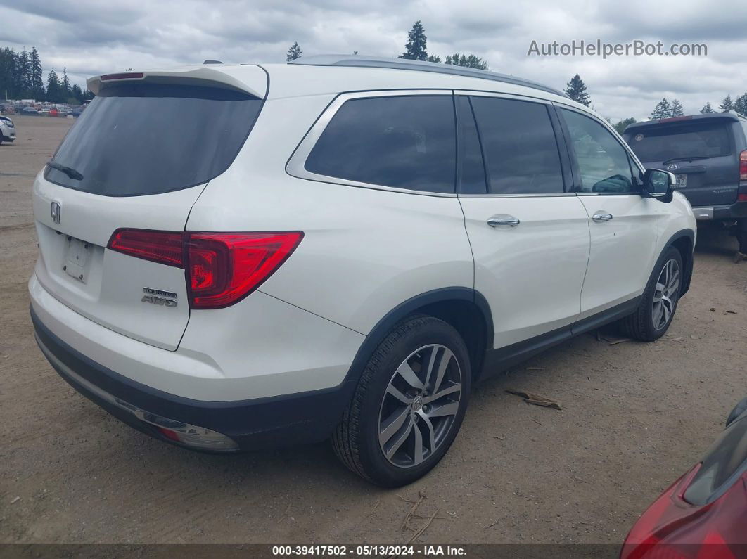 2017 Honda Pilot Touring White vin: 5FNYF6H96HB101094