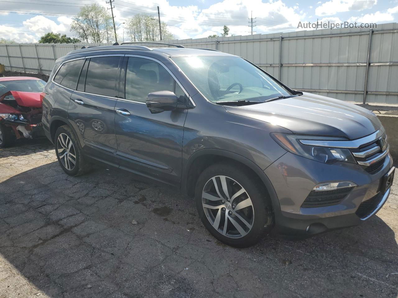 2016 Honda Pilot Touring Gray vin: 5FNYF6H97GB023472