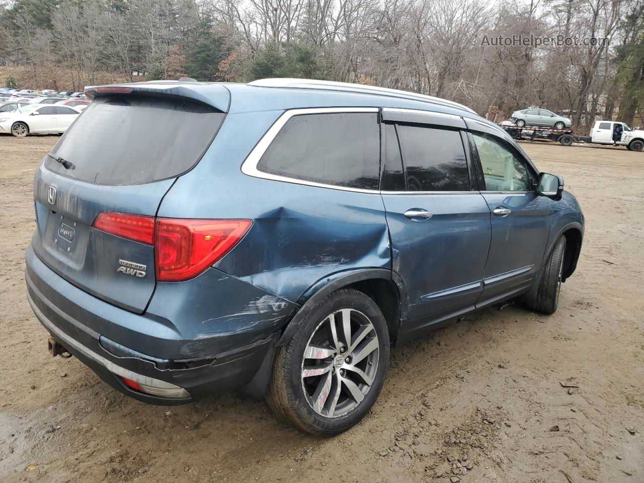 2016 Honda Pilot Touring Blue vin: 5FNYF6H97GB050283