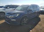 2017 Honda Pilot Touring Синий vin: 5FNYF6H98HB050990