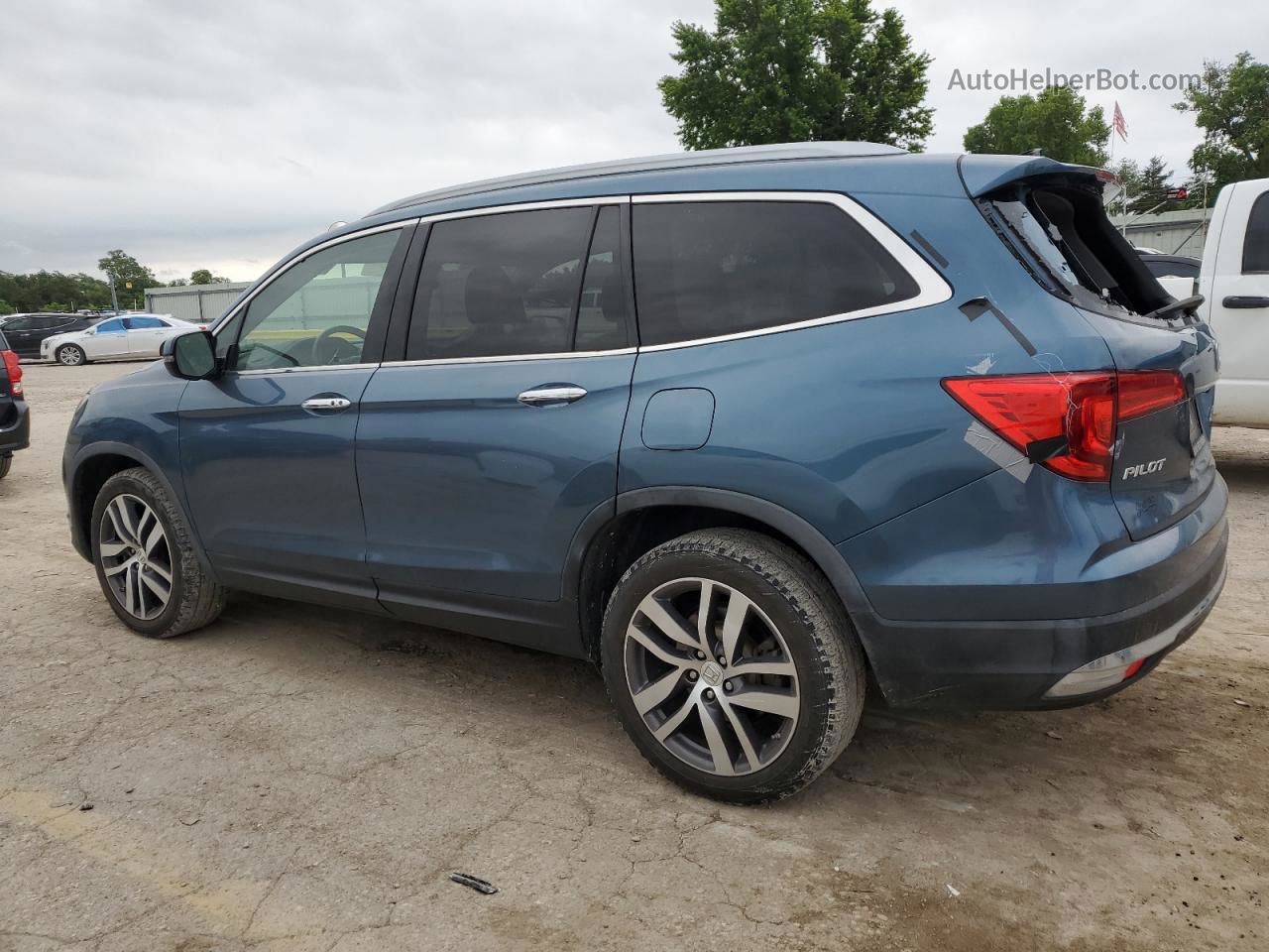 2016 Honda Pilot Touring Blue vin: 5FNYF6H99GB115537