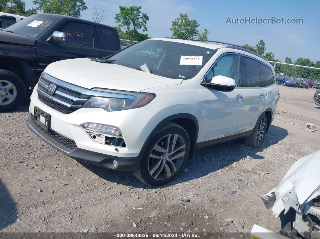 2016 Honda Pilot Touring White vin: 5FNYF6H9XGB089353