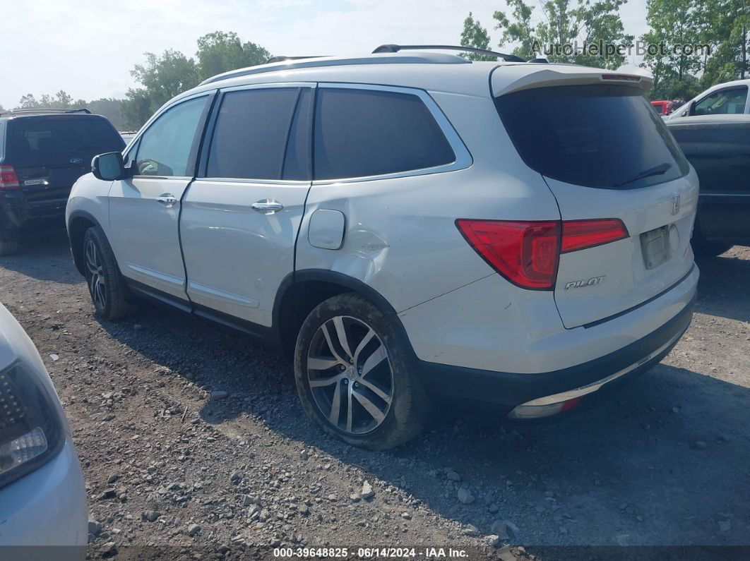 2016 Honda Pilot Touring White vin: 5FNYF6H9XGB089353