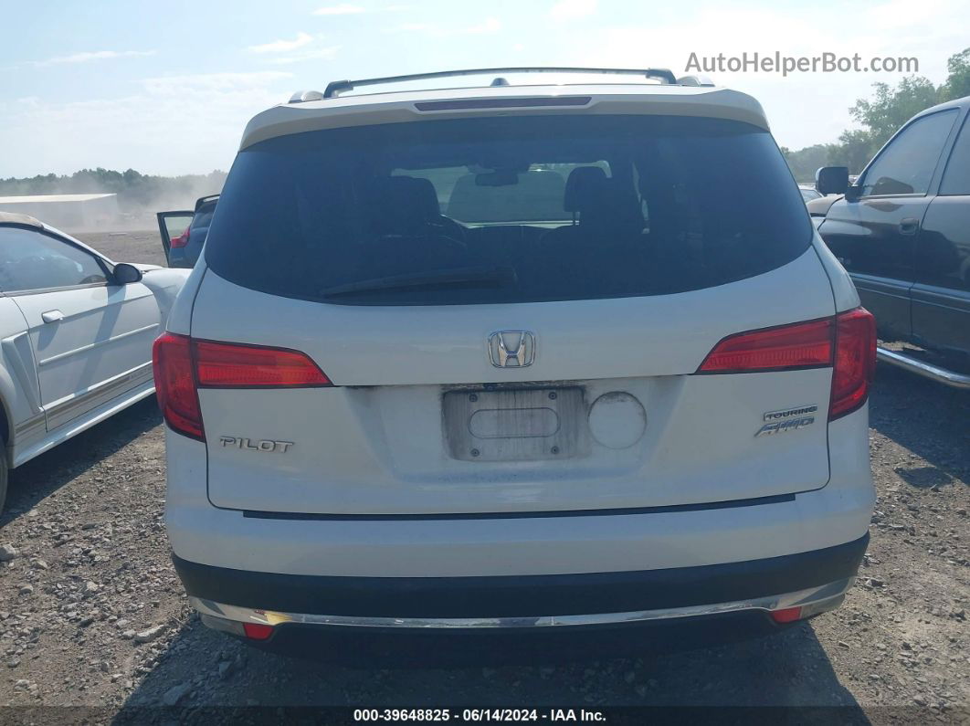 2016 Honda Pilot Touring White vin: 5FNYF6H9XGB089353