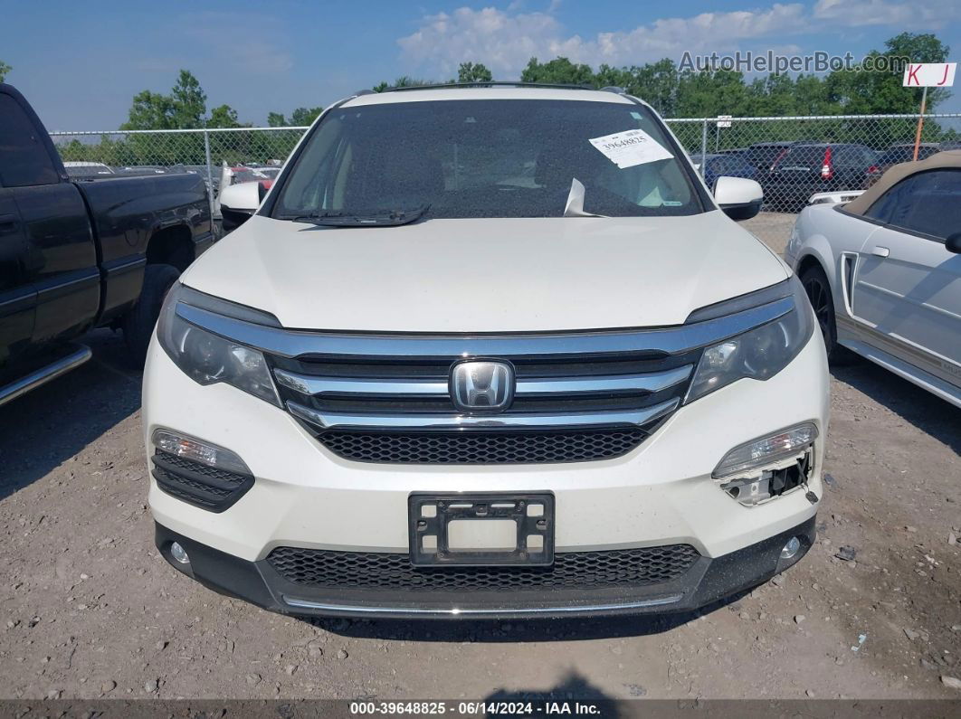 2016 Honda Pilot Touring White vin: 5FNYF6H9XGB089353